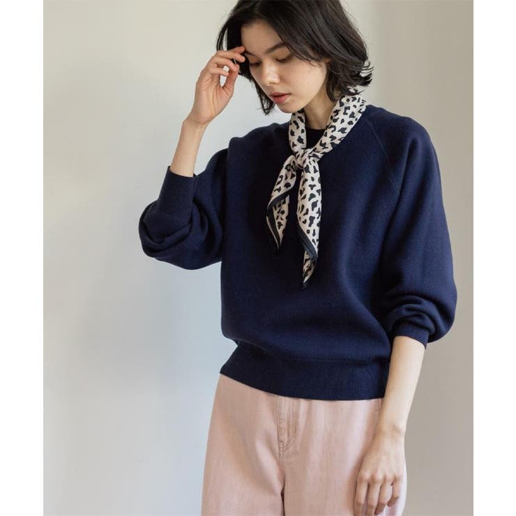 ネイビー(094) | スウェットライクニット【洗濯機OK】 | OPAQUE.CLIP