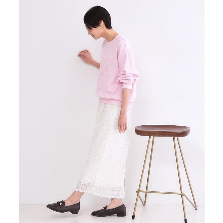 ロゴ刺繍裏毛トップス【洗濯機OK】 | OPAQUE.CLIP | 詳細画像7 