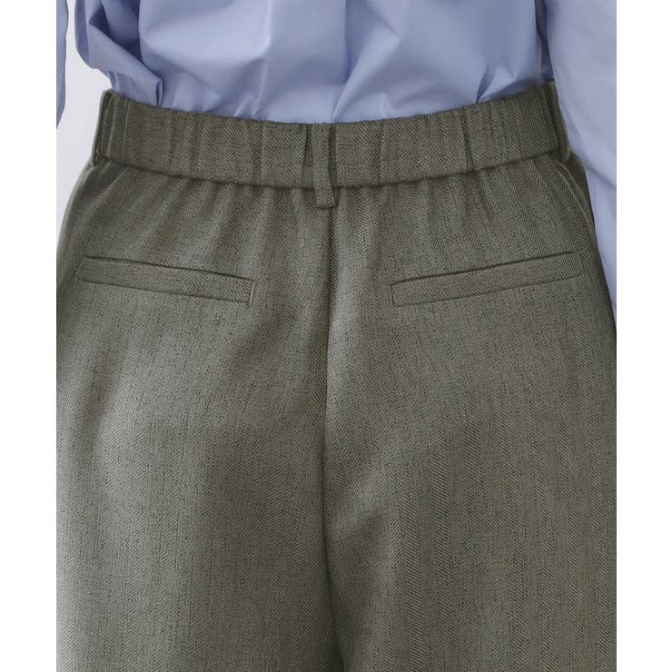 ヘリンボーンタックワイドパンツ【洗濯機OK】 | OPAQUE.CLIP | 詳細画像14 