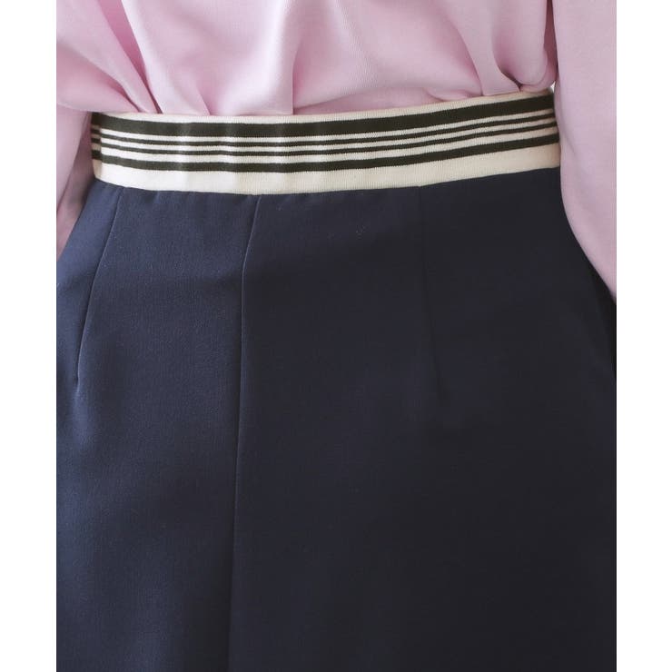 ボーダーリブ使いナロースカート【洗濯機OK】 | OPAQUE.CLIP | 詳細画像13 