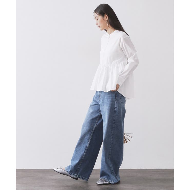 ペプラムシャツ【洗濯機OK】 | OPAQUE.CLIP | 詳細画像3 