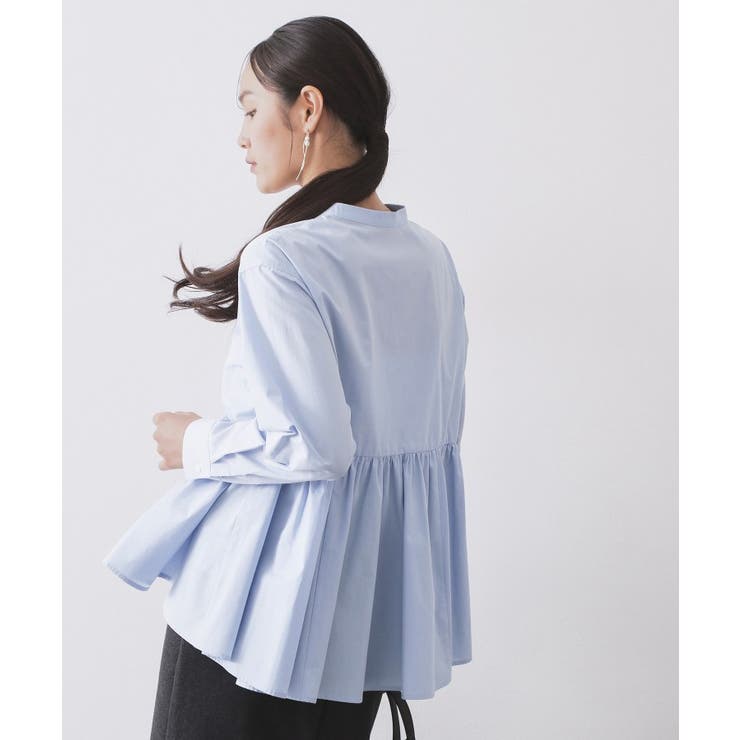 ペプラムシャツ【洗濯機OK】 | OPAQUE.CLIP | 詳細画像9 