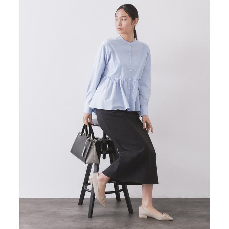 ペプラムシャツ【洗濯機OK】 | OPAQUE.CLIP | 詳細画像10 