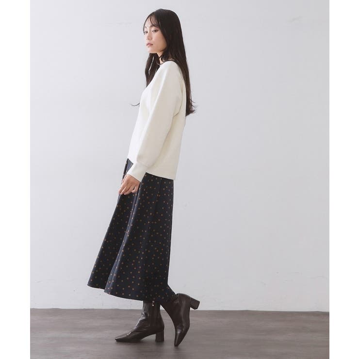 カラードットフレアスカート【洗濯機OK】 | OPAQUE.CLIP | 詳細画像19 