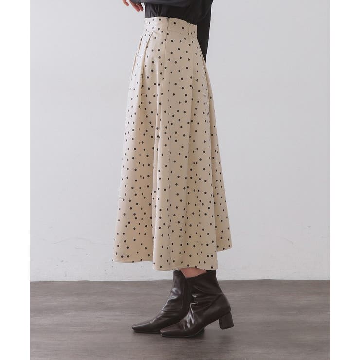 カラードットフレアスカート【洗濯機OK】 | OPAQUE.CLIP | 詳細画像22 