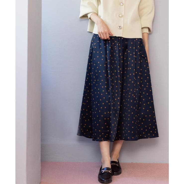 カラードットフレアスカート【洗濯機OK】 | OPAQUE.CLIP | 詳細画像8 