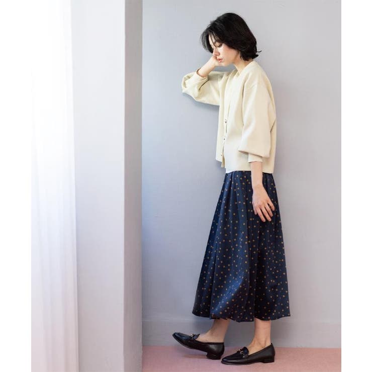 カラードットフレアスカート【洗濯機OK】 | OPAQUE.CLIP | 詳細画像10 