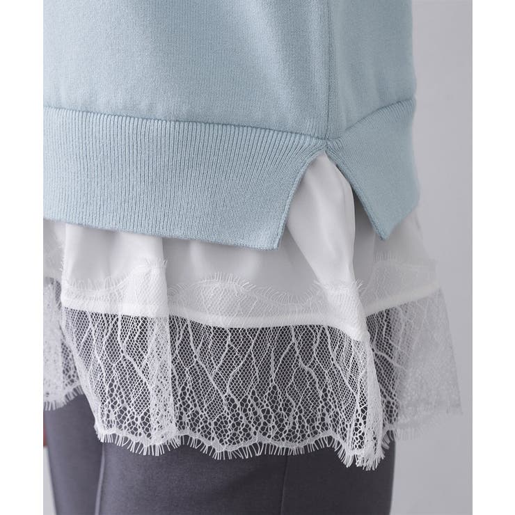 裾レースドッキングニット | OPAQUE.CLIP | 詳細画像39 