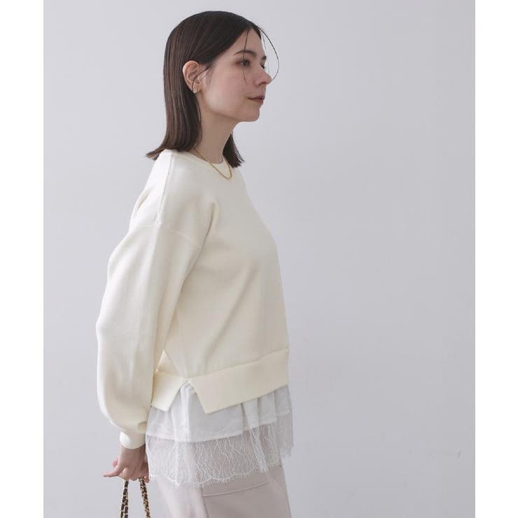 裾レースドッキングニット | OPAQUE.CLIP | 詳細画像19 