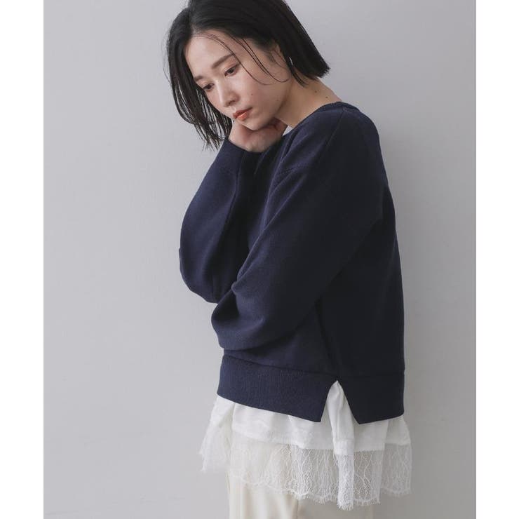 裾レースドッキングニット | OPAQUE.CLIP | 詳細画像28 