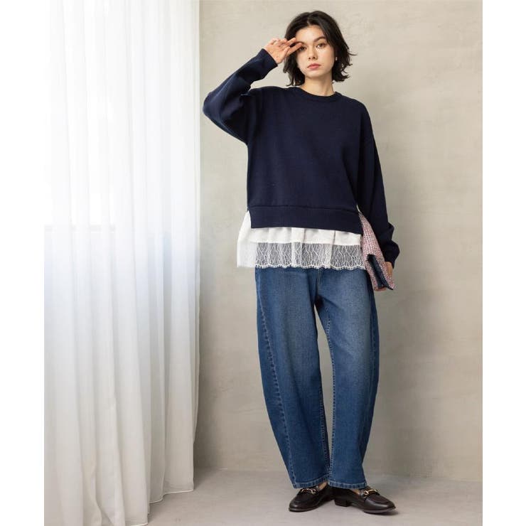 裾レースドッキングニット | OPAQUE.CLIP | 詳細画像12 