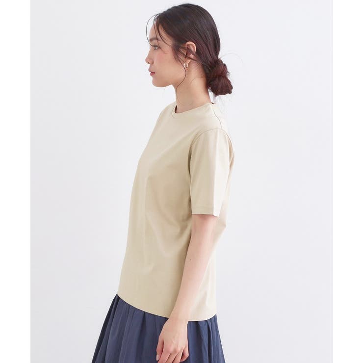 オーガニックコットン混ベーシックTシャツ【洗濯機OK】《SS～LL》 | OPAQUE.CLIP | 詳細画像20 