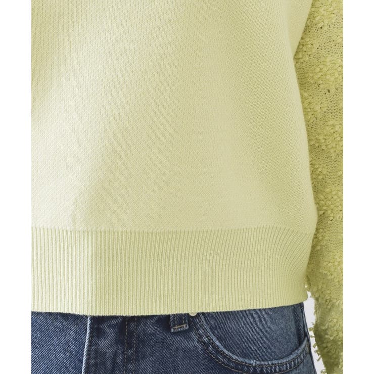 ループヤーンスリーブニット【洗濯機OK】 | OPAQUE.CLIP | 詳細画像18 