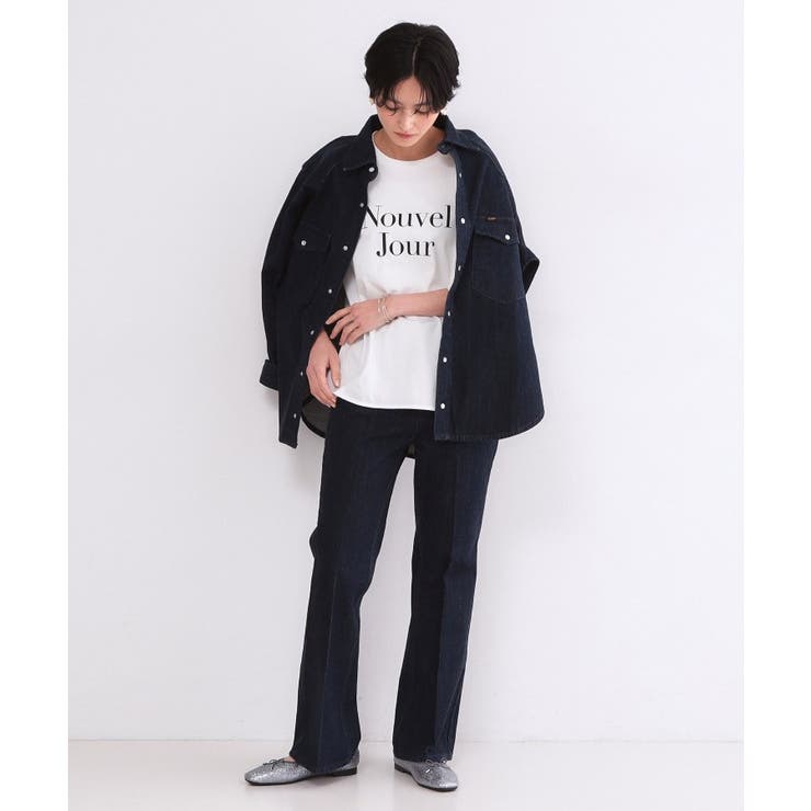 ロゴプリントロングTシャツ【洗濯機OK】 | OPAQUE.CLIP | 詳細画像3 