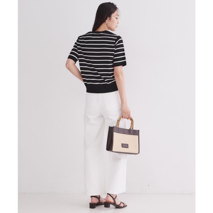 【UV】ハーフスリーブニット／オーガニックコットン混《洗濯機OK》 | OPAQUE.CLIP | 詳細画像20 