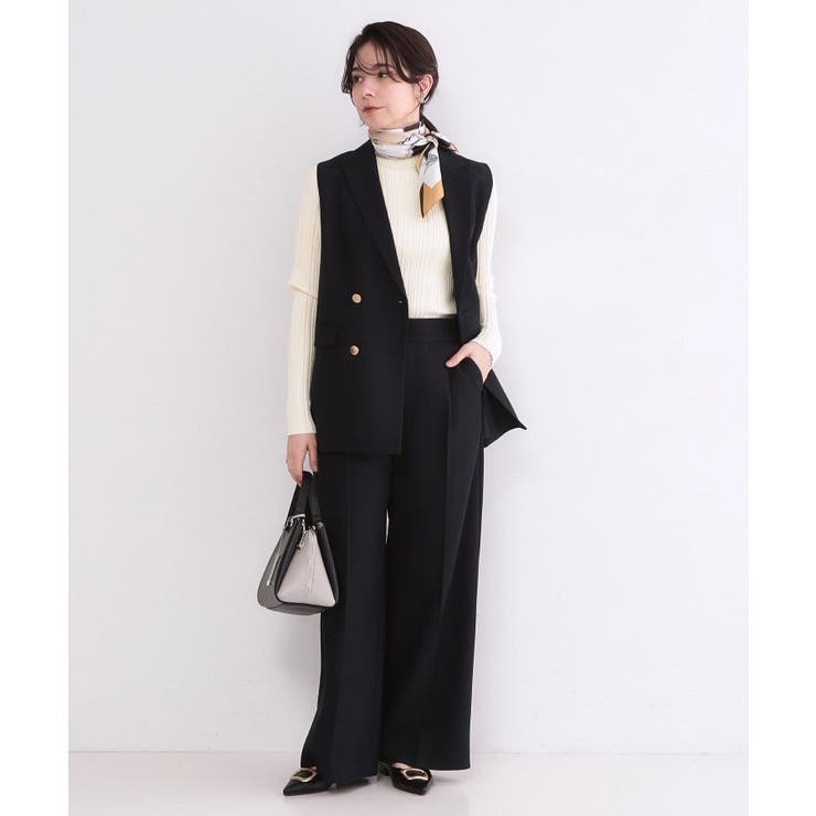 ランダムリブハイネックニット【洗濯機OK】 | OPAQUE.CLIP | 詳細画像3 