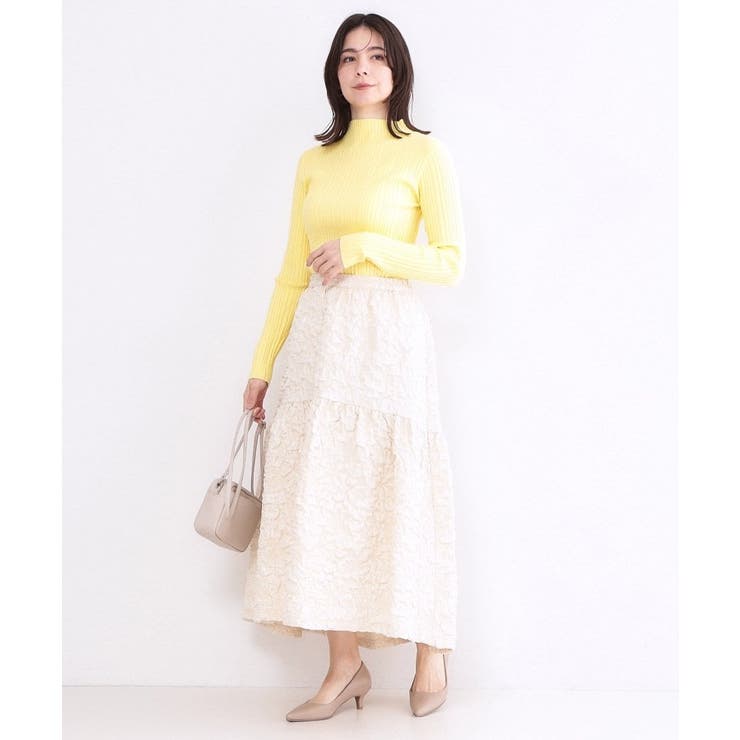 ランダムリブハイネックニット【洗濯機OK】 | OPAQUE.CLIP | 詳細画像6 