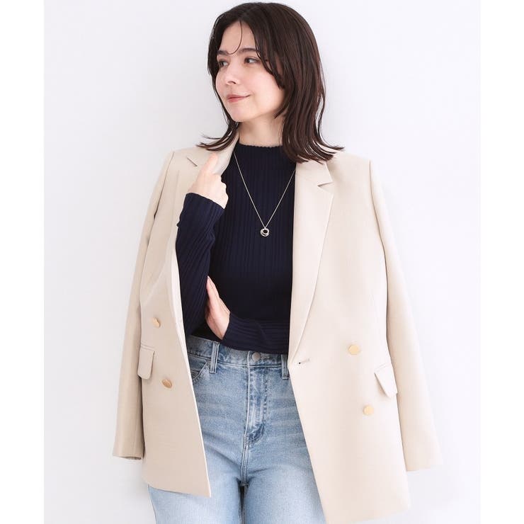 ランダムリブハイネックニット【洗濯機OK】 | OPAQUE.CLIP | 詳細画像9 