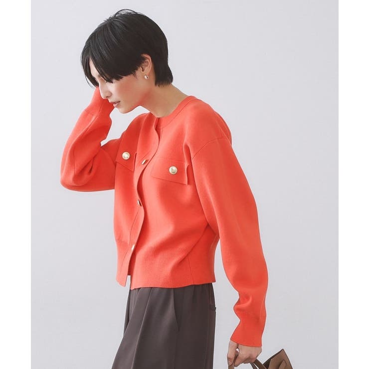 フラップポケット金ボタンニットカーディガン【洗濯機OK】 | OPAQUE.CLIP | 詳細画像36 