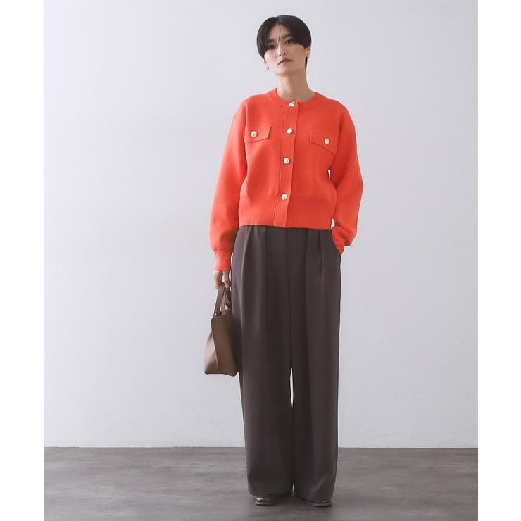 フラップポケット金ボタンニットカーディガン【洗濯機OK】 | OPAQUE.CLIP | 詳細画像37 