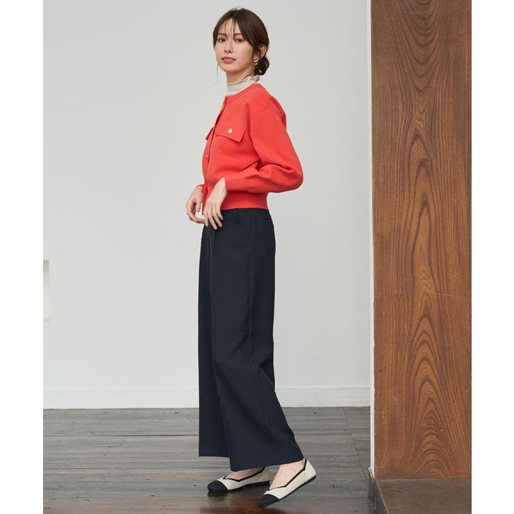 フラップポケット金ボタンニットカーディガン【洗濯機OK】 | OPAQUE.CLIP | 詳細画像3 