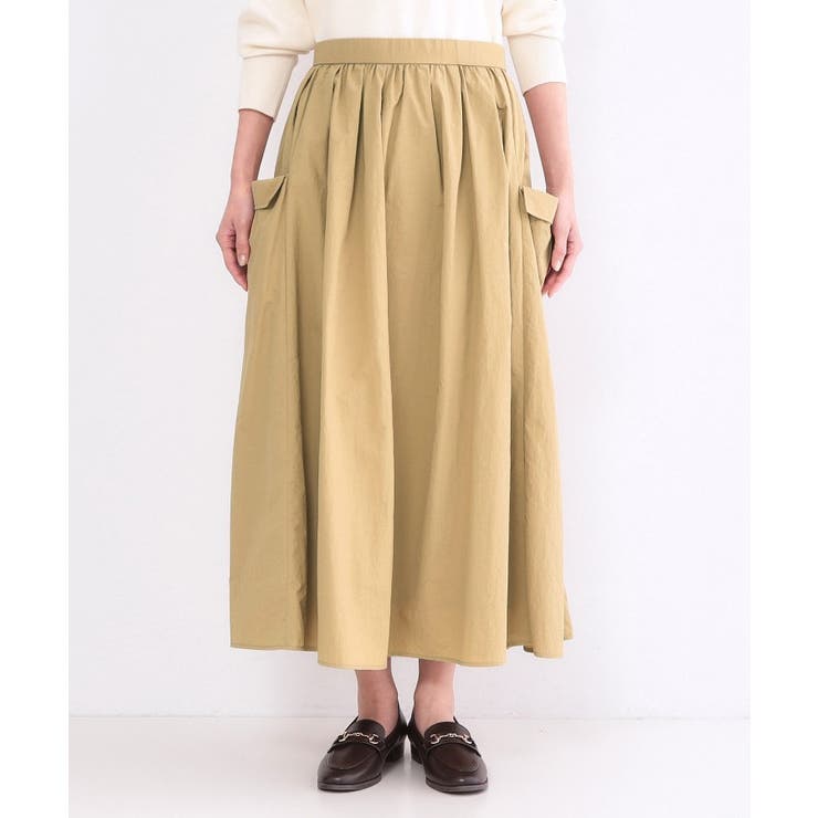 サイドポケットギャザースカート【洗濯機OK】 | OPAQUE.CLIP | 詳細画像9 