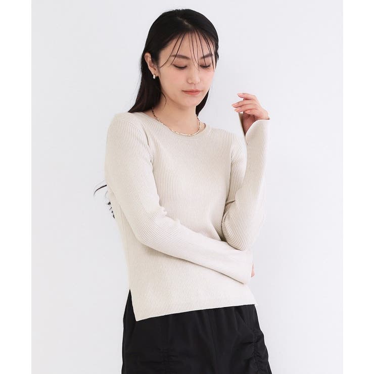 ビスチェベストsetレイヤードリブニット【洗濯機OK】 | OPAQUE.CLIP | 詳細画像2 