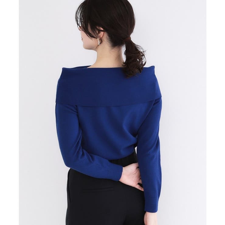 オフショルダーデザインニット【洗濯機OK】 | OPAQUE.CLIP | 詳細画像9 