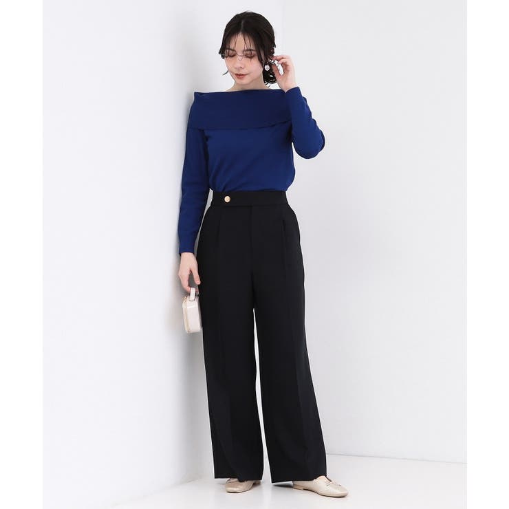 オフショルダーデザインニット【洗濯機OK】 | OPAQUE.CLIP | 詳細画像10 