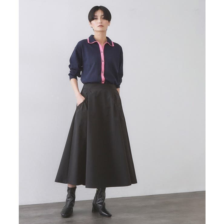 ポケットデザインフレアスカート【洗濯機OK】 | OPAQUE.CLIP | 詳細画像12 