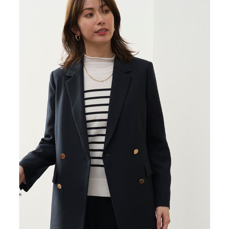 金ボタンダブルブレストテーラードジャケット セットアップ対応【洗える】《S～LL… | OPAQUE.CLIP | 詳細画像3 