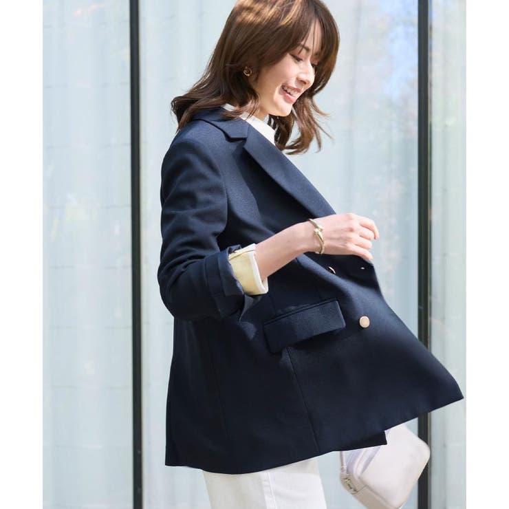 金ボタンダブルブレストテーラードジャケット セットアップ対応【洗える】《S～LL… | OPAQUE.CLIP | 詳細画像2 