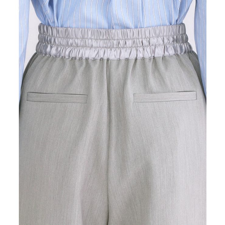 ウエストサテンイージータックワイドパンツ【洗濯機OK】 | OPAQUE.CLIP | 詳細画像14 