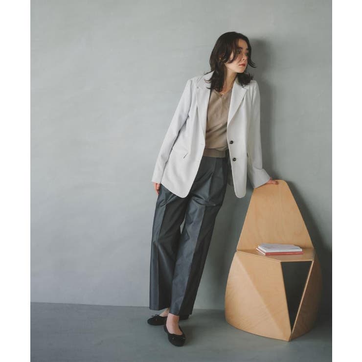 シングルテーラードジャケット【洗える/裏地なし】 | OPAQUE.CLIP | 詳細画像2 