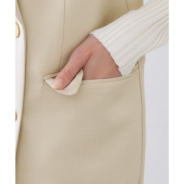 金ボタンダブルブレストテーラードジレ/セットアップ対応【洗える】《S～LL》 | OPAQUE.CLIP | 詳細画像31 