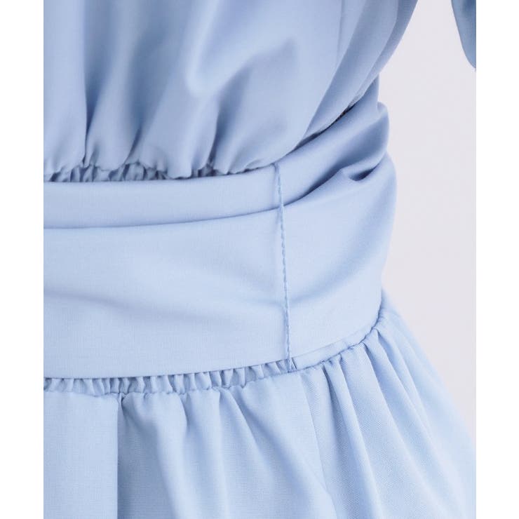 サッシュリボンベルト付きフレアシャツワンピース【洗濯機OK/防シワ加工】 | OPAQUE.CLIP | 詳細画像35 