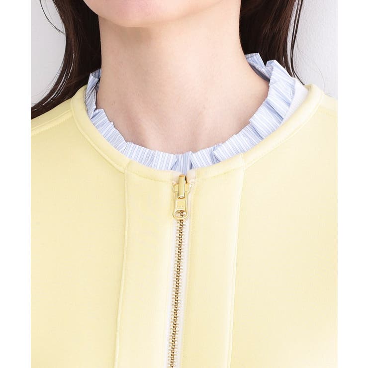 リバーシブル配色ノーカラーコート【洗濯機OK】 | OPAQUE.CLIP | 詳細画像39 