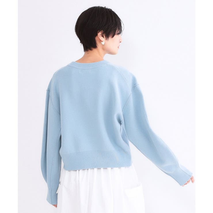 スウェットライクショートニット【洗濯機OK】 | OPAQUE.CLIP | 詳細画像16 