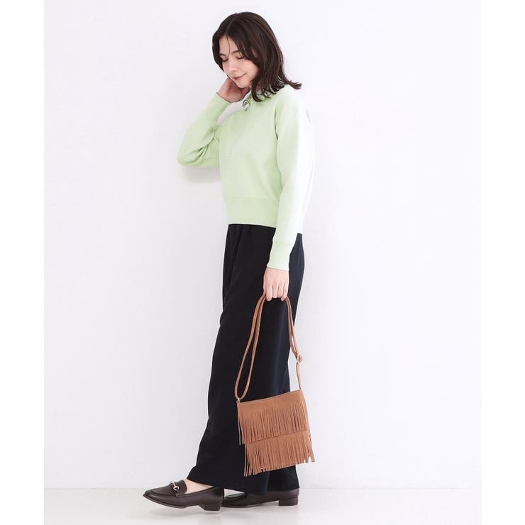 ハーフZIP刺繍ロゴニット【洗濯機OK】 | OPAQUE.CLIP | 詳細画像7 