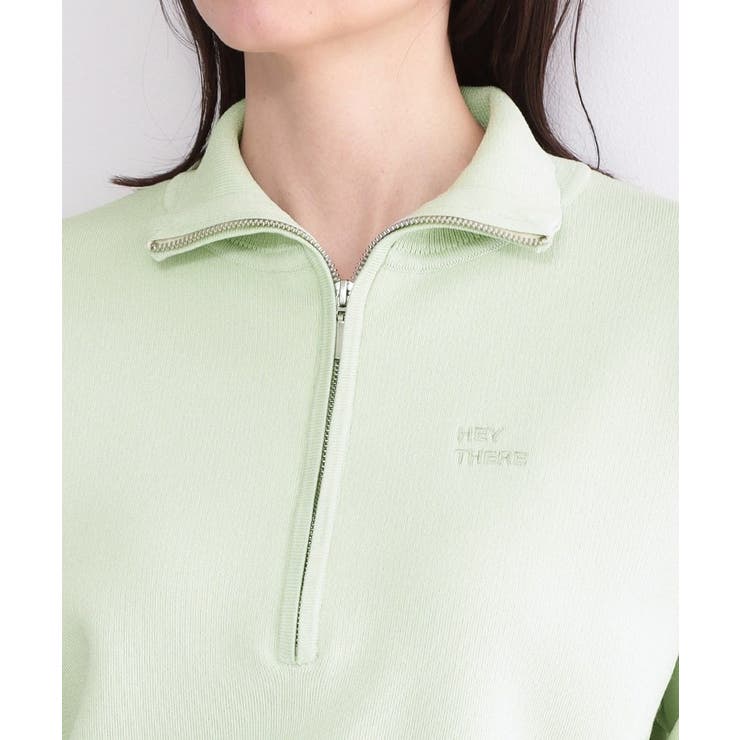 ハーフZIP刺繍ロゴニット【洗濯機OK】 | OPAQUE.CLIP | 詳細画像16 