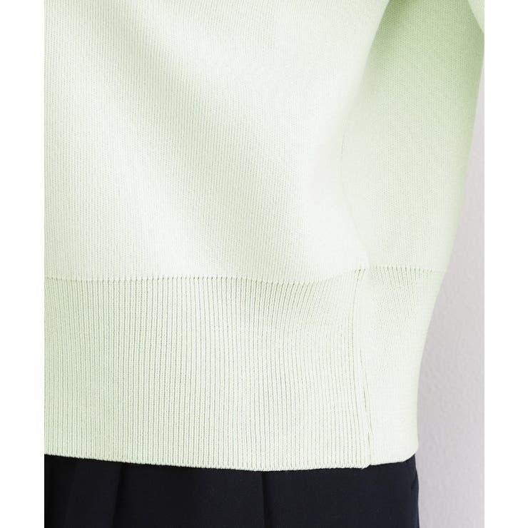 ハーフZIP刺繍ロゴニット【洗濯機OK】 | OPAQUE.CLIP | 詳細画像18 