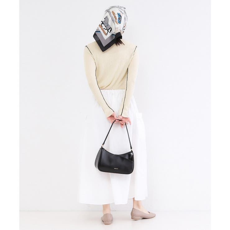 シアー配色クルーネックリブニット【洗濯機OK】 | OPAQUE.CLIP | 詳細画像11 