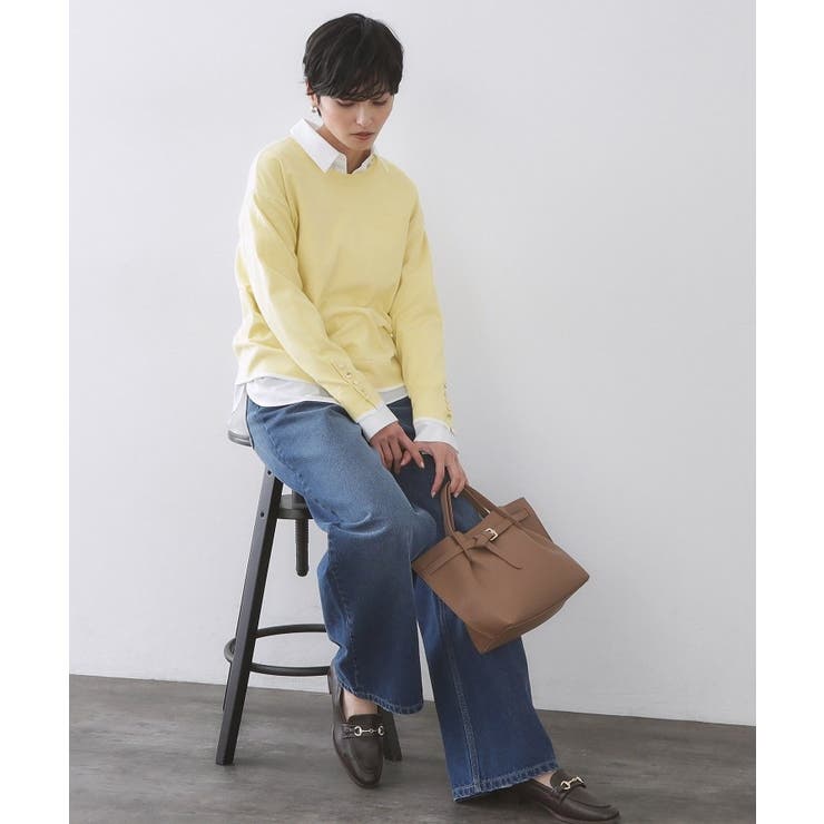 金ボタン使いリラクシーニット【洗濯機OK】 | OPAQUE.CLIP | 詳細画像27 