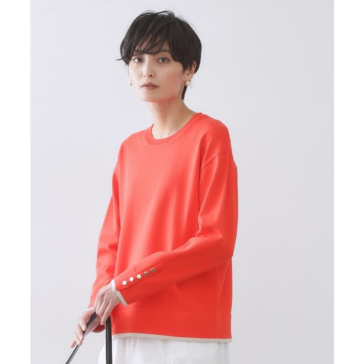 金ボタン使いリラクシーニット【洗濯機OK】 | OPAQUE.CLIP | 詳細画像34 