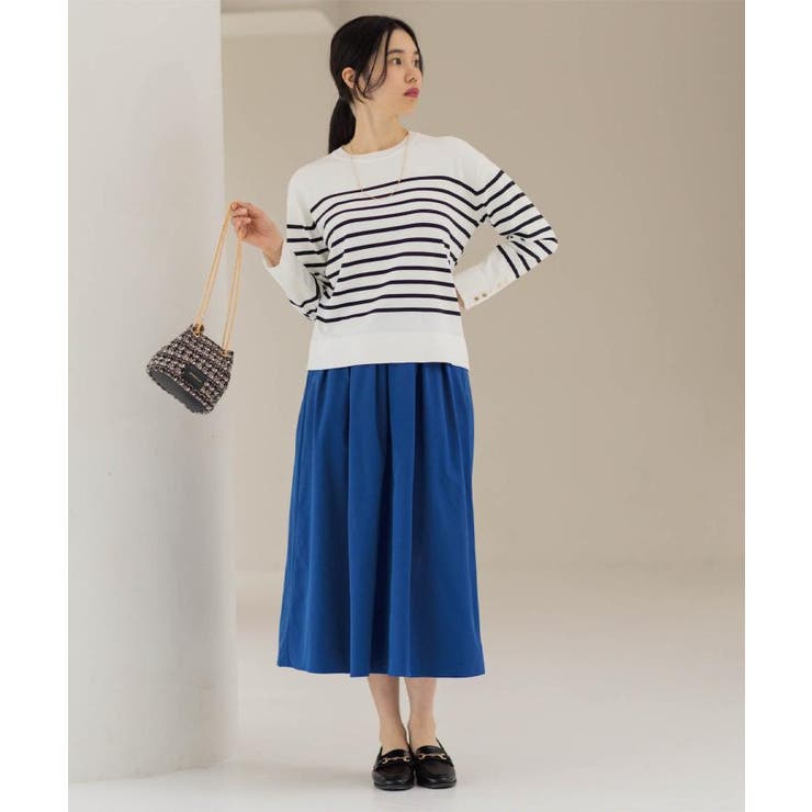 金ボタン使いリラクシーニット【洗濯機OK】 | OPAQUE.CLIP | 詳細画像7 