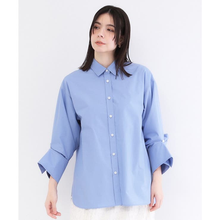 2WAY変形スリーブシャツ【洗濯機OK】 | OPAQUE.CLIP | 詳細画像5 