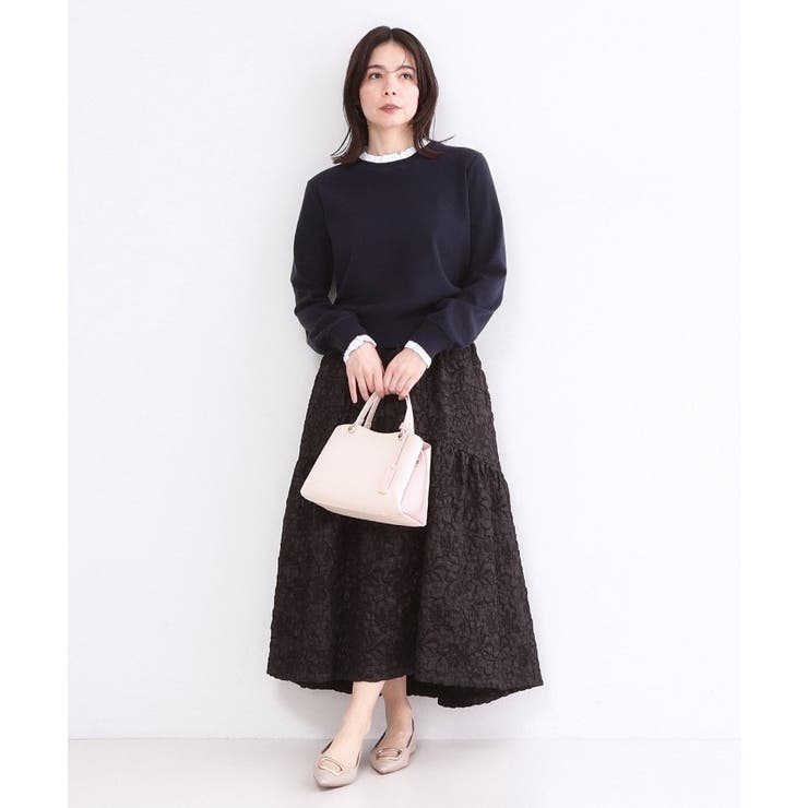 襟フリルドッキングニット【洗濯機OK】 | OPAQUE.CLIP | 詳細画像10 