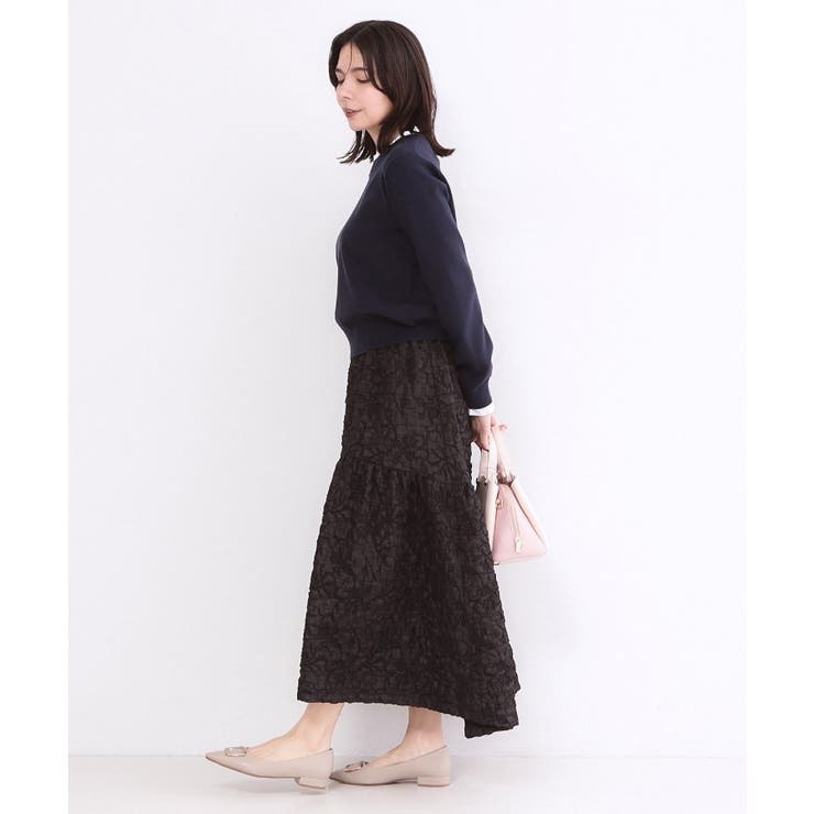 襟フリルドッキングニット【洗濯機OK】 | OPAQUE.CLIP | 詳細画像11 