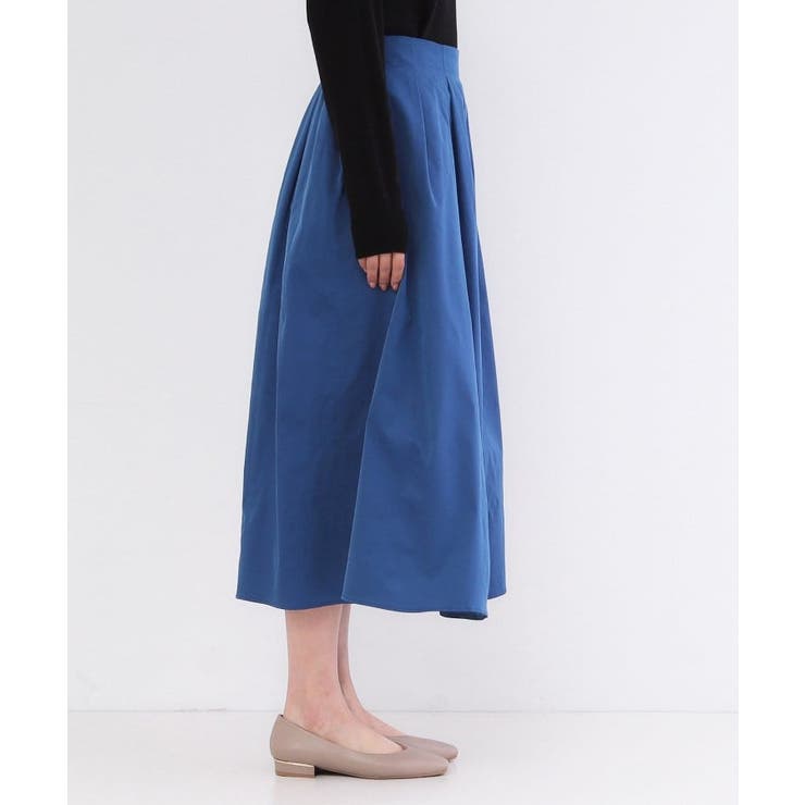 シャンブレータフタタックフレアスカート【洗濯機OK】 | OPAQUE.CLIP | 詳細画像19 