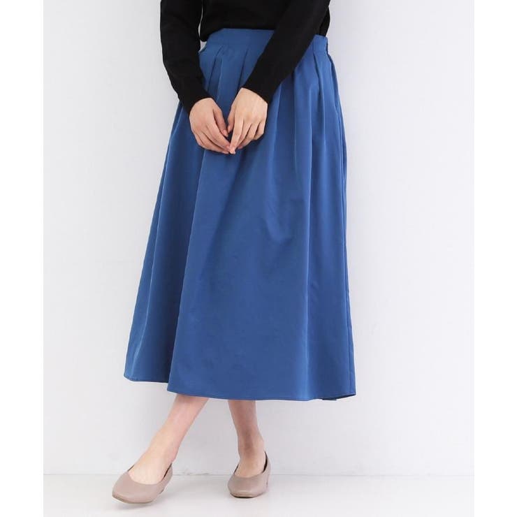 シャンブレータフタタックフレアスカート【洗濯機OK】 | OPAQUE.CLIP | 詳細画像24 